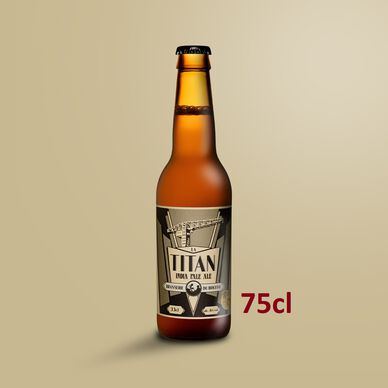 Bière La Titan, BRASSERIE DU BOUFFAY, bouteille 75cl