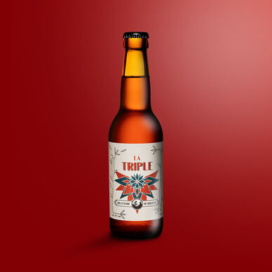Biere La Triple blonde du Bouffay, BRASSERIE DU BOUFFAY, bouteille 33cl