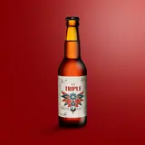 Biere La Triple blonde du Bouffay, BRASSERIE DU BOUFFAY, bouteille 33cl