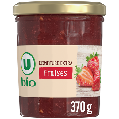 Confiture de fraises U BIO pot 370g