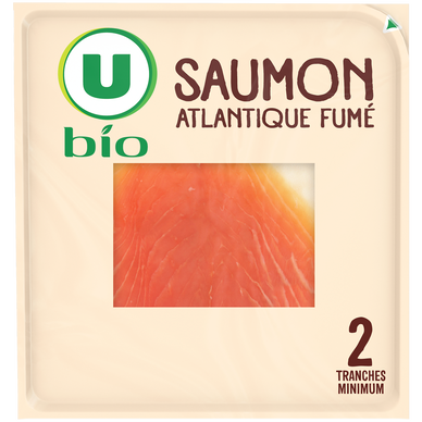 Saumon fumé Atlantique bio -  2 tranches, 60g