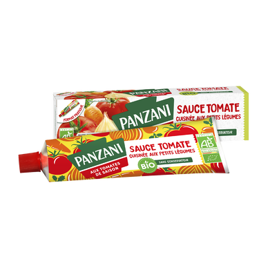 Sauce Tomates Cuisinées aux légumes Bio PANZANI - tube 180g