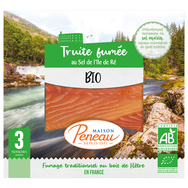 Truite fumée bio MAISON PENEAU, 80g