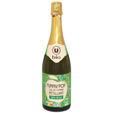 Jus pomme pétillant Funny'Pop 75cl
