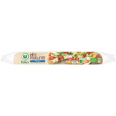 Pâte à tarte feuilletée pur beurre bio , 230g