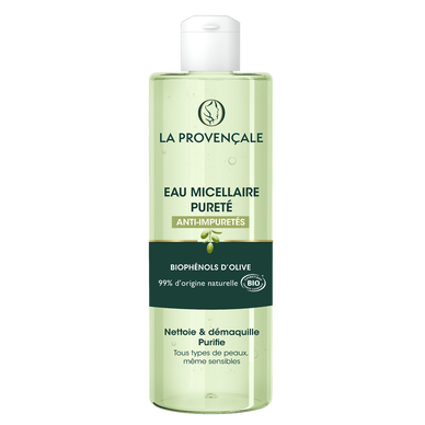 Eau micellaire pureté à l'huile d'olive bio LA PROVENÇALE BIO - flacon400ml