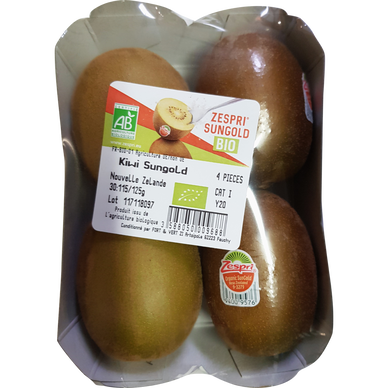 kiwi jaune Sungold -BIO -Barquette 4 fruits