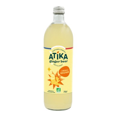Ginger beer au gingembre bio ATIKA 75cl verre