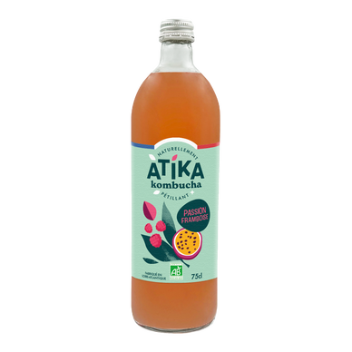 Kombucha passion framboise BIO ATIKA 75cl