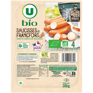 Saucisses de Francfort - x4, 200g