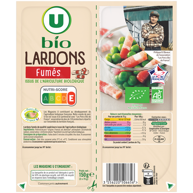 Lardons fumés - 2x75g