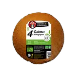 Galettes biologiques CREPERIE ARTISANAL GUERLEDAN, x4, 280g
