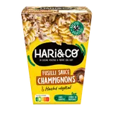 Fusili sauce champignons Paris, cèpes haché vég.HARI&CO 300G