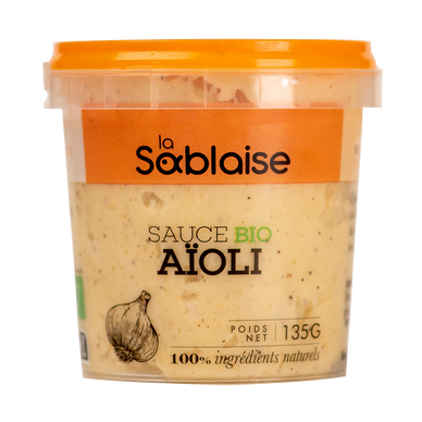 Sauce aïoli bio LA SABLAISE, 135g