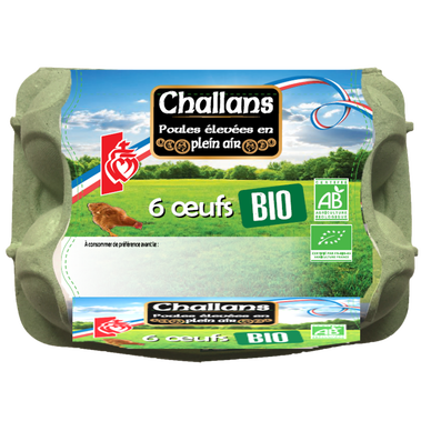 OEufs Bio  Plein air CHALLANS - x6