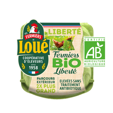 Gros oeufs Bio Plein air LOUE - x4