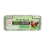 Oeufs bio calibre gros L'OEUF DES 2 MOULINS x10