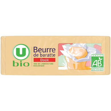 Beurre doux de baratte plaquette de 250g