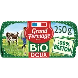 Beurre doux moulé bio 82% de matière grasse GRAND FERMAGE, plaquette de 250g