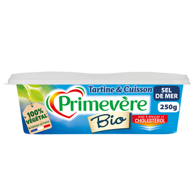 Matière grassse bio à tartiner et à cuire demi-sel  PRIMEVERE, 55%mg,250g