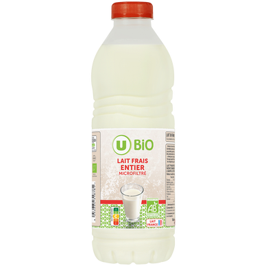 Lait frais entier - Bouteille 1L