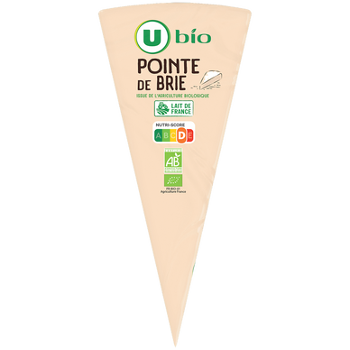 Pointe de brie au lait pasteurisé 34%mg, 180g