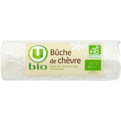 Fromage Bûche de chèvre bio au lait pasteurisé  23% de MG, 180g