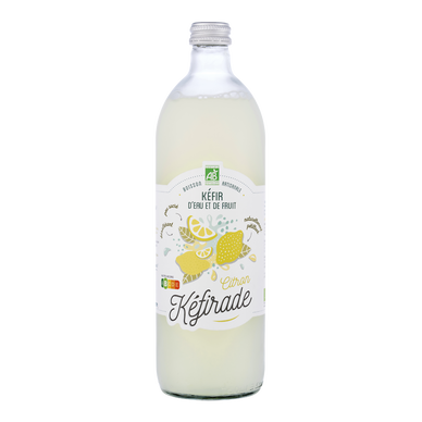 Kéfir d'eau et de fruits citron bio KEFIRADE 75cl