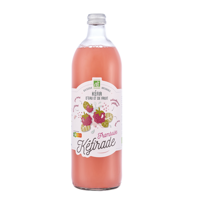 Kéfir d'eau et de fruits framboise bio KEFIRADE 75cl