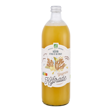 Kéfir d'eau et de fruits gingembre bio KEFIRADE 75cl