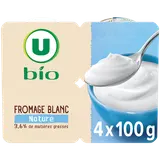 Fromage blanc nature 3,6%g U BIO 4x100g