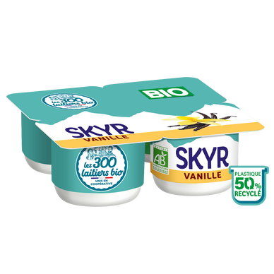 Skyr vanille LES 300 LAITIERS BIO 4x100g