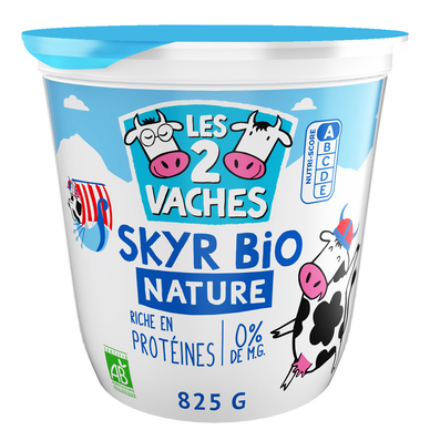 Skyr nature bio LES 2 VACHES 825G