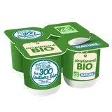 Yaourt simplement bio nature 1%mg LES 300 LAITIERS BIO 4x110g
