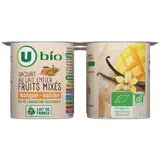 Yaourt lait entier aux fruits mixés mangue vanille 4x125g