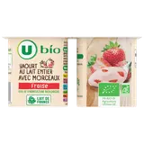 Yaourts bio brassés aux fraises  4x125g