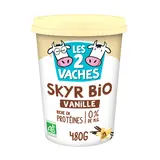Skyr vanille bio 0% mg LES 2 VACHES - 480g
