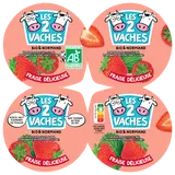 Yaourt brassé à la fraise bio LES 2 VACHES 4X115g