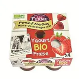 Yaourt à la fraise fermier bio FERME PEARD x4 500g