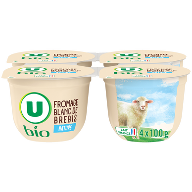 Fromage blanc brebis nature U BIO 400g