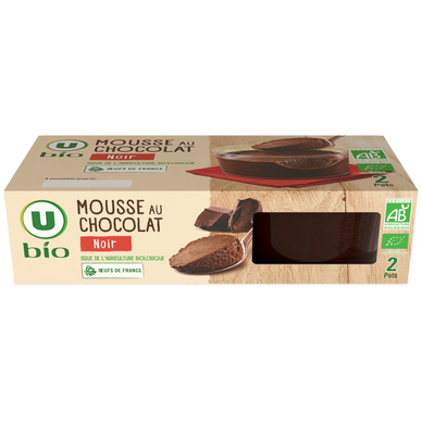 Mousse au chocolat noir  2x70g