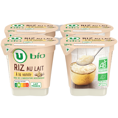 Riz au lait vanille - 4X100g