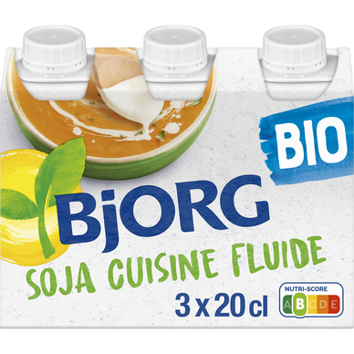Soja Cuisine bio fluide BJORG - 3x200ml