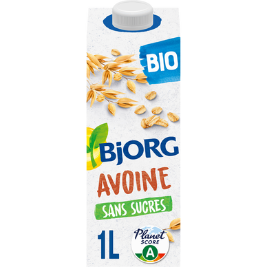 Boisson végétale avoine bio sans sucres BJORG - 1L