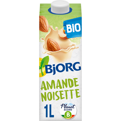Boisson végétale lait d'Amande Noisette bio BJORG - brique 1l
