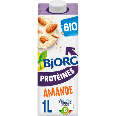 Boisson végétale lait d'amande protéïnes bio BJORG - brique 1l