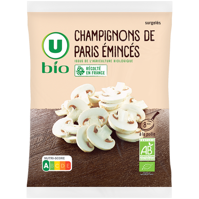 Champignons de Paris émincés surgelés  600g
