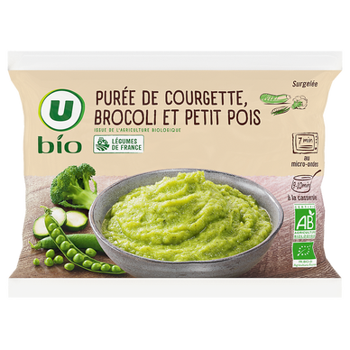 Purée de courgette brocoli et petit pois  450g
