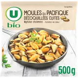 Moules du Pacifique décoquillées cuites bio U BIO 500g