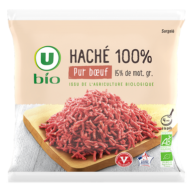 Haché pur boeuf surgelé  400g